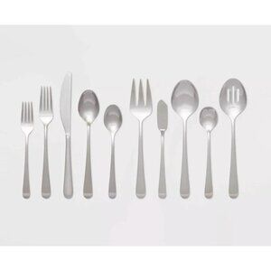 Threshold Harrington Flatware Set 45-Piece Stainless Steel Service For 8 NEW IN